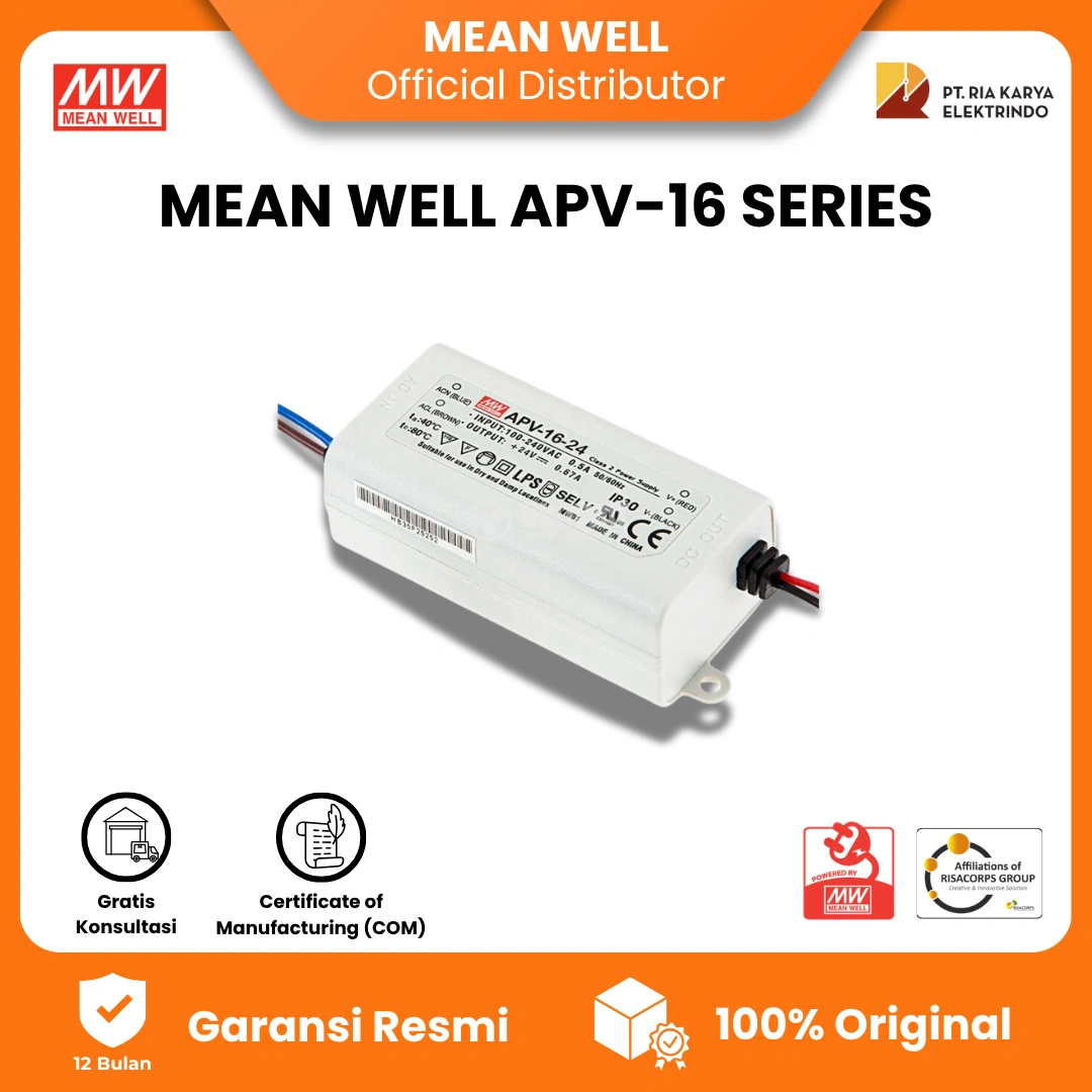 Mean Well APV-16 Series Single Output Switching Power Supply - Image 2