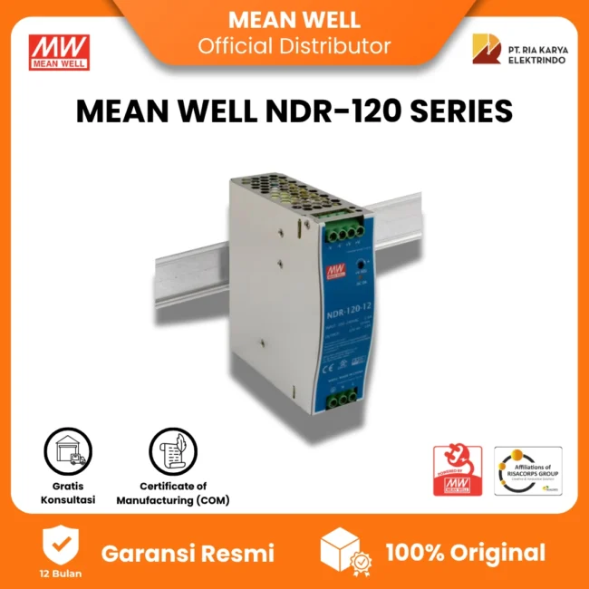 Mean Well NDR-120 Series Slim DIN Rail Power SupplY